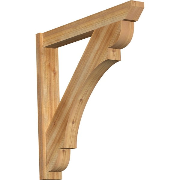 Ekena Millwork Olympic Slat Rough Sawn Outlooker, Western Red Cedar, 6"W x 40"D x 40"H OUT06X40X40OLY06RWR - main